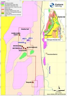 Fortuna Mining stößt auf 6,9 g/t Au auf 33,3 Metern im Diamba Sud Projekt im Senegal