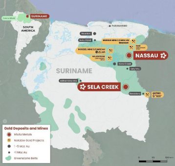 Miata Metals baut Gold-Explorationsportfolio in Surinam durch Übernahme von 79North aus
