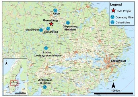 EMX unterzeichnet Vereinbarung zum Verkauf seines Polymetallprojekts Gumsberg in Schweden an Alpha Future Funds