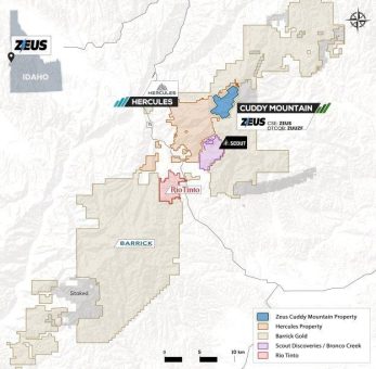 Zeus North America Mining Corp. gibt Explorationsupdate zu Cuddy Mountain