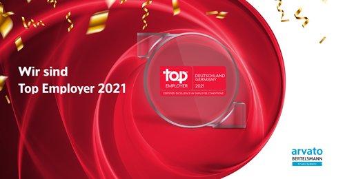 Arvato Systems ist Top-Employer in Deutschland