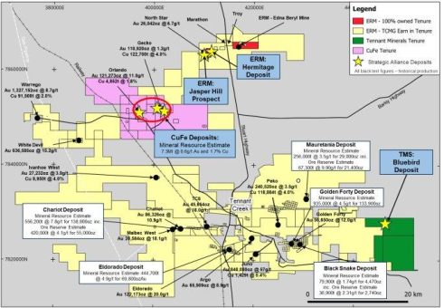 Strategische Kupfer- und Goldallianz für Tennant Creek