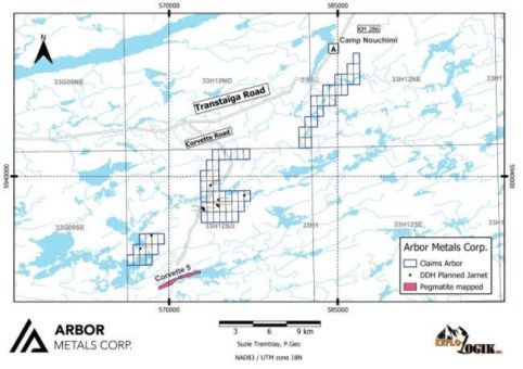 Arbor Metals erhält Bohrgenehmigungen für Lithiumprojekt Jarnet