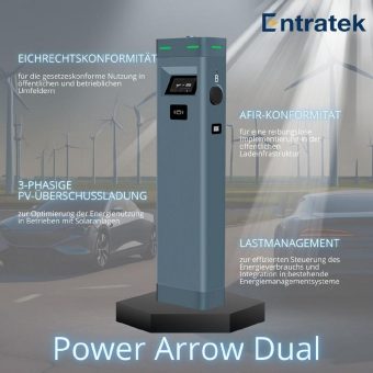Power Arrow Dual – Intelligente L⁠a⁠d⁠e⁠l⁠ö⁠s⁠u⁠n⁠g⁠e⁠n für Unternehmen und öffentliche Betreiber