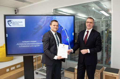 Neue Professur für Betriebliche Informationssysteme in Produktion und Logistik an der Hochschule Worms
