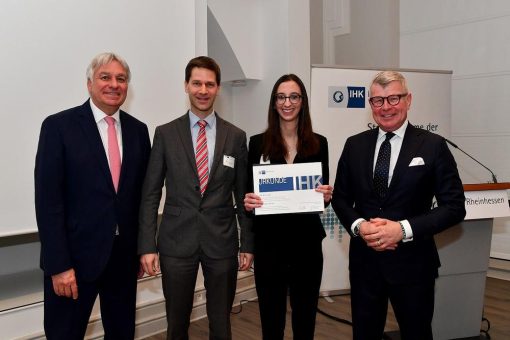 Masterstudentin der Hochschule Worms mit IHK Preis ausgezeichnet