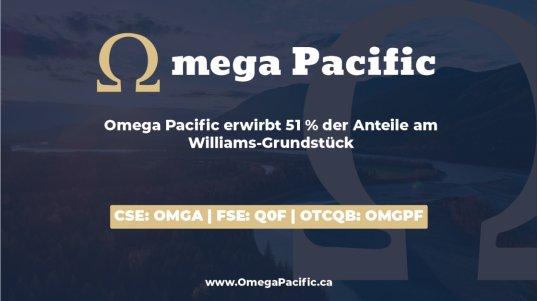 Omega Pacific erwirbt 51%ige Beteiligung am Konzessionsgebiet Williams