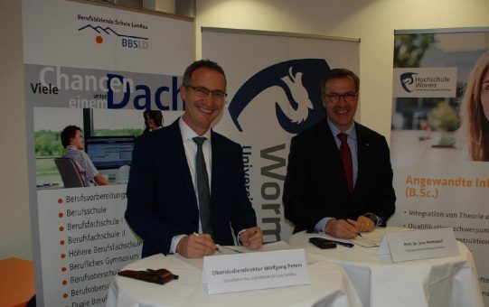 Hochschule Worms und Berufsbildende Schule Landau kooperieren