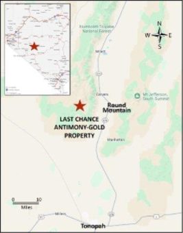 Military Metals unterschreibt Absichtserklärung zur Übernahme des ehemals produzierenden Antimon-Gold-Projekts Last Chance in der Nähe des Round Mountain in Nevada