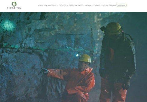 First Tin sieht sich auf Kurs zum führenden Lieferanten für nachhaltiges, konfliktfreies Zinn