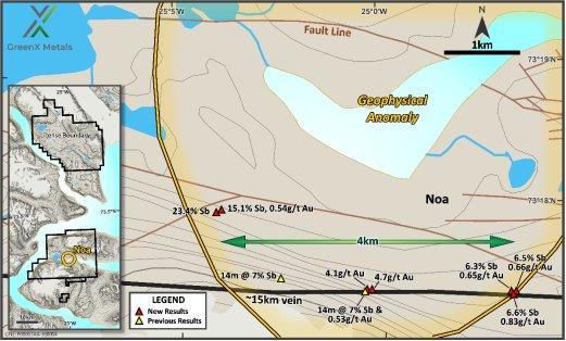 GreenX Metals Limited – Hochgradiges Antimon im Projekt Eleonore North entdeckt