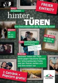 Kinoabend anlässlich des internationalen Gewaltschutztages