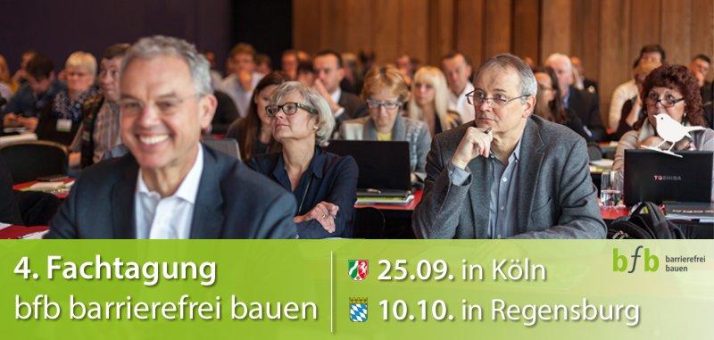 4. Fachtagung bfb barrierefrei bauen in Köln und Regensburg