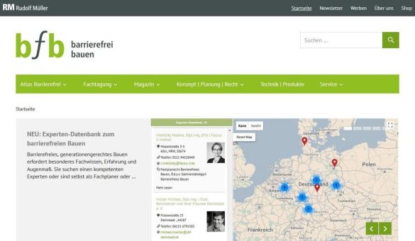 bfb-barrierefrei-bauen.de mit neuer Experten-Datenbank