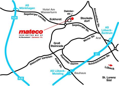 mateco Arbeitsbühnenvermietung – jetzt auch in Lübeck