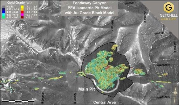 Getchell Gold Corp. meldet positive vorläufige wirtschaftliche Bewertung für das Goldprojekt Fondaway Canyon in Nevada