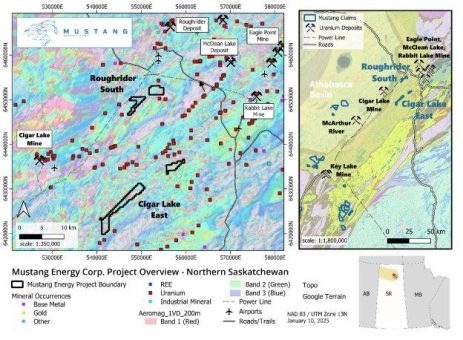 Mustang Energy erhält Explorationsgenehmigung für die Projekte Roughrider South und Cigar Lake East in Saskatchewan