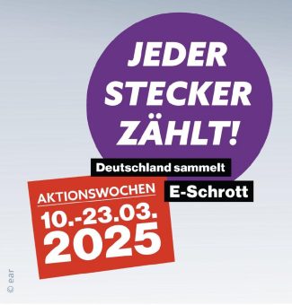„Jeder Stecker zählt! Deutschland sammelt E-Schrott“ startet am 10. März