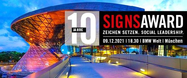 Prominente Gäste feiern 10 Jahre SignsAward