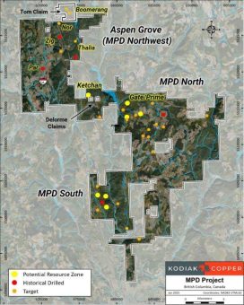Kodiak bestätigt das Potenzial der MPD Northwest-Schürfrechte und fügt weitere strategische Schürfrechte hinzu – neues Schwerpunktgebiet für 2025