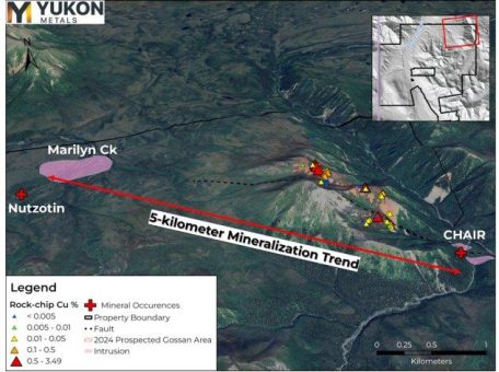 Yukon Metals gibt Explorationspläne 2025 für AZ und erste Bohrkampagne bei Chair Mountain bekannt