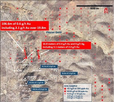 Tocvan entdeckt neue hochgradige Goldmineralisierung bei ersten Bohrungen im zu 100% kontrollierten Erweiterungsgebiet