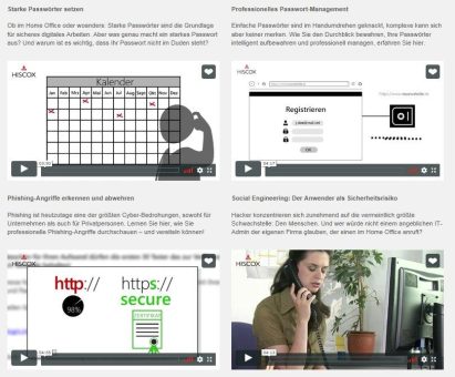 Aktion „Digital Arbeiten – aber sicher“: Hiscox bietet Cyber-Sicherheits-Videolearning für das Arbeiten aus dem Home Office
