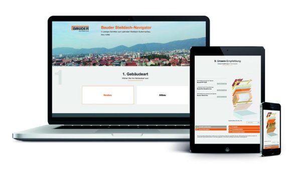 Mit dem Bauder Steildach-Navigator zur optimalen Dämmlösung