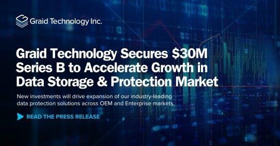 Graid Technology sichert sich 30 Mio. $ schwere Serie-B-Finanzierung und forciert damit sein Wachstum im Markt für Datenspeicherung & Datenschutz