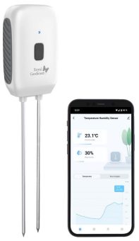 Royal Gardineer Smarter Boden-Feuchtigkeits- & Temperatur-Sensor SUN-100 mit Bluetooth, App