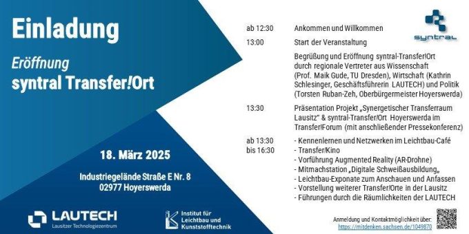 Innovationsschub für die Lausitz: Erster syntral Transfer!Ort startet