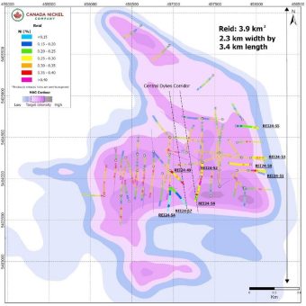 Canada Nickel verkündet weitere erfolgreiche Explorationsergebnisse der “Three Giants”, einschließlich des bisher höchsten Gehalts bei Mann  West