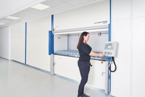 Der Hänel Multi-Space® als zentrales Versandlager – effizienter Materialfluss über zwei Etagen