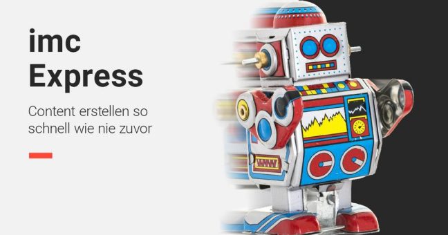 imc AG stellt mit „imc Express“ neue KI-gestützte Autorensoftware vor