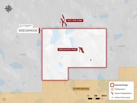 Azincourt Energy plant erstes Arbeitsprogramm auf dem Uranprojekt Snegamook
