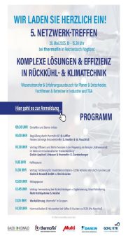 5. Netzwerk-Treffen am 20. Mai 2025 | „Komplexe Lösungen & Effizienz in Rückkühl- & Klimatechnik“