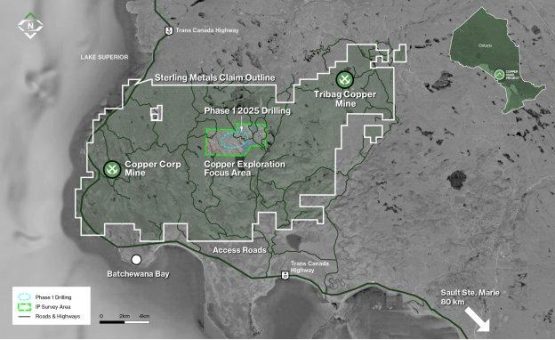Sterling Metals beginnt mit dem ersten Bohrprogramm auf dem Projekt Copper Road, Ontario
