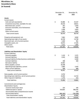 MicroVision meldet die Ergebnisse des vierten Quartals und des Gesamtjahres 2024