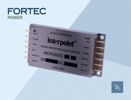 Zuverlässige DC/DC-Konverter der Interpoint® rMOR Serie™ für New Space-Anwendungen im erdnahen Orbit