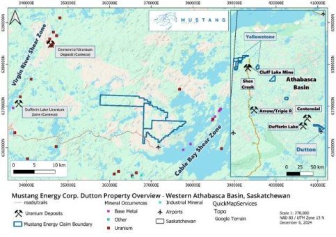 Mustang Energy erhält Explorationsgenehmigung für das Uranprojekt Dutton in Saskatchewan