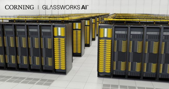 Corning präsentiert GlassWorks AI™-Lösungen: Ein Komplettpaket für die Infrastrukturanforderungen von KI-Rechenzentren