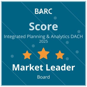 BARC Score für Integrated Planning & Analytics DACH 2025: Board verteidigt Position als Marktführer