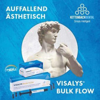 Auffallend ästhetisch: Das neue Füllungskomposit Visalys Bulk Flow von Kettenbach Dental