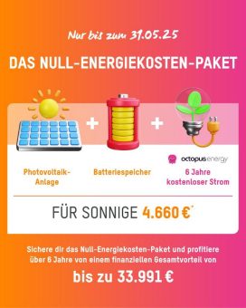 Das Null-Energiekosten-Paket von FingerHaus ermöglicht sorgenfreies Wohnen ohne Stromkosten