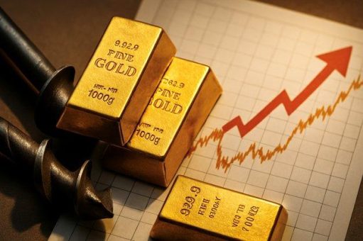 Gold-Hebel auf Angriff