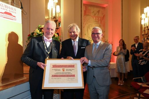Karlheinz Kögel als Ehrenbürger der Stadt Baden-Baden ausgezeichnet