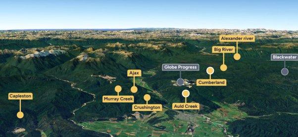 RUA GOLD beginnt mit Bohrungen auf dem Ziel Cumberland im Gold-feld Reefton und verfolgt Abschnitt von 20,7 m mit 62 g/t (2 oz/t) Gold weiter