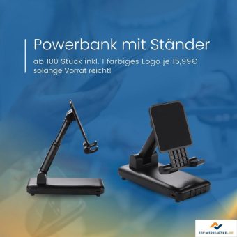 Powerbank mit Smartphone Stand