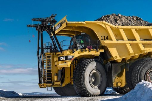 Materialtransport per Oberleitung
