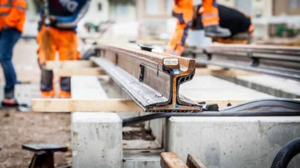 Gleisarbeiten zwischen „Moosweiher“ und „Paduaallee“ ab 14. April